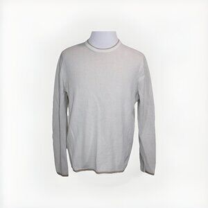 Rag And Bone Men’s Beige Knit Crewneck Sweater Waffle Pullover Cream XL $225